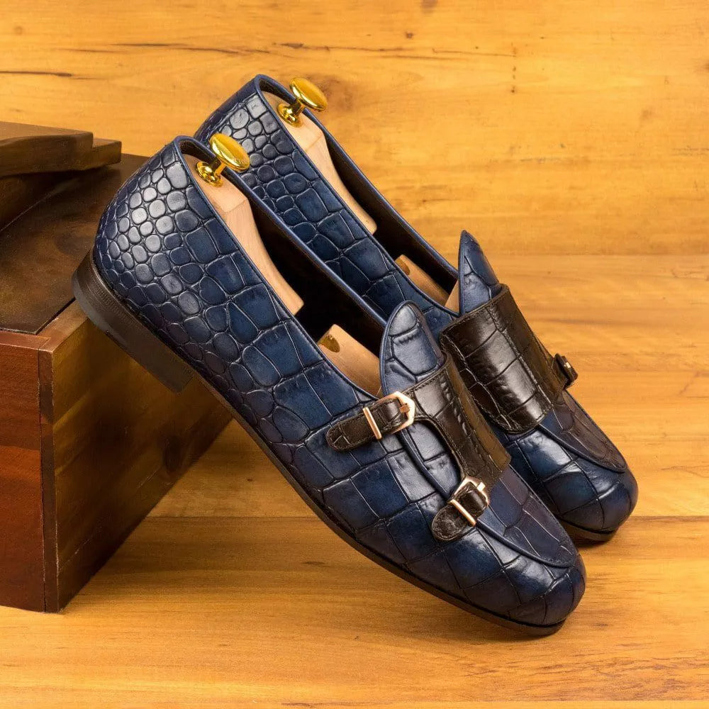 Santoni Men's Alligator Leather Shoes