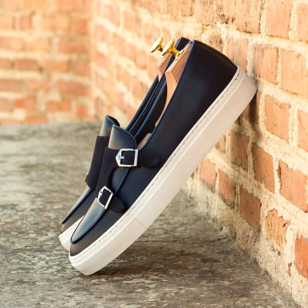 Navy Blue Slip-On Sneakers for Men