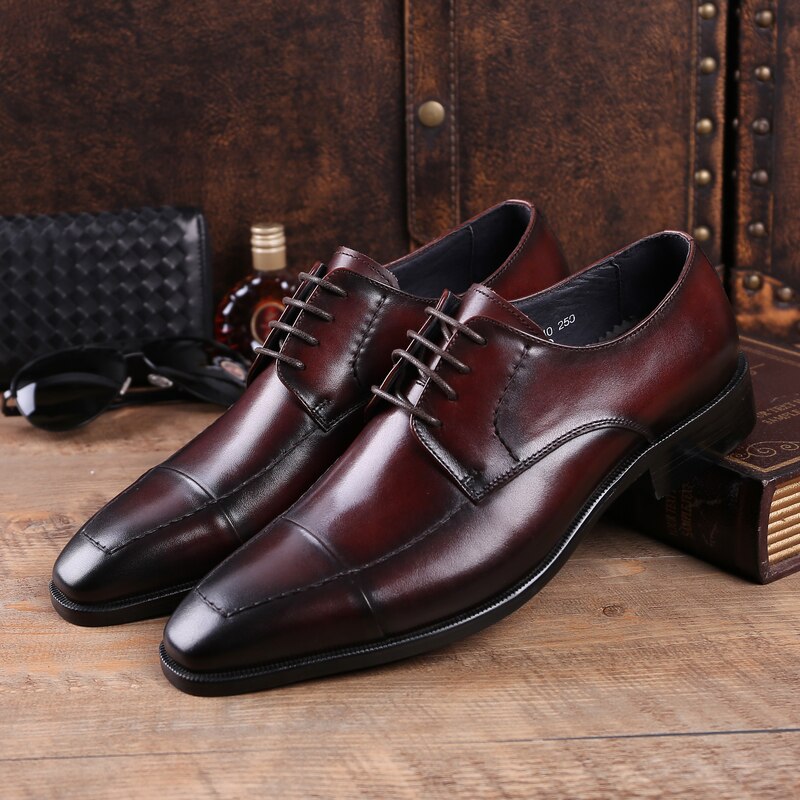 Mens oxblood derby on sale shoes