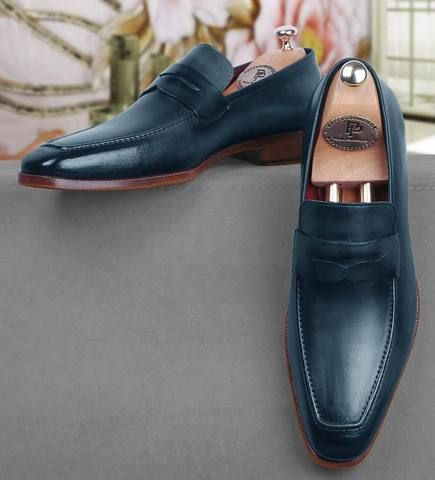 Brown Leather Goodyear Welted Loafer Shoes for Men | The Royale Peacock UK 10