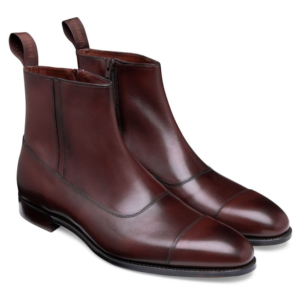 Maroon hot sale leather booties