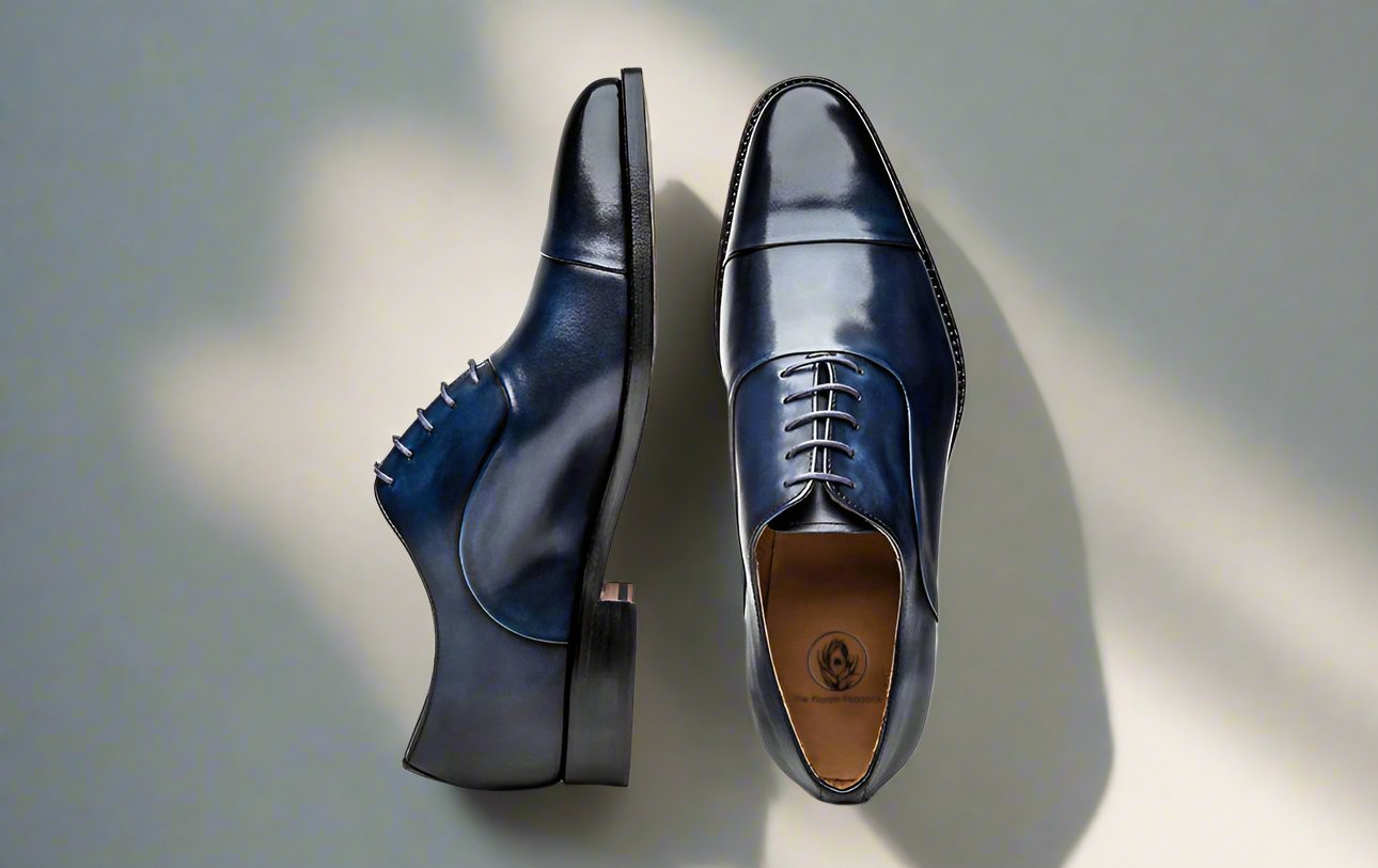 Dark blue hot sale oxford shoes