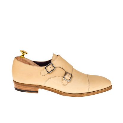 Austin Beige Suede Toecap Monkstrap