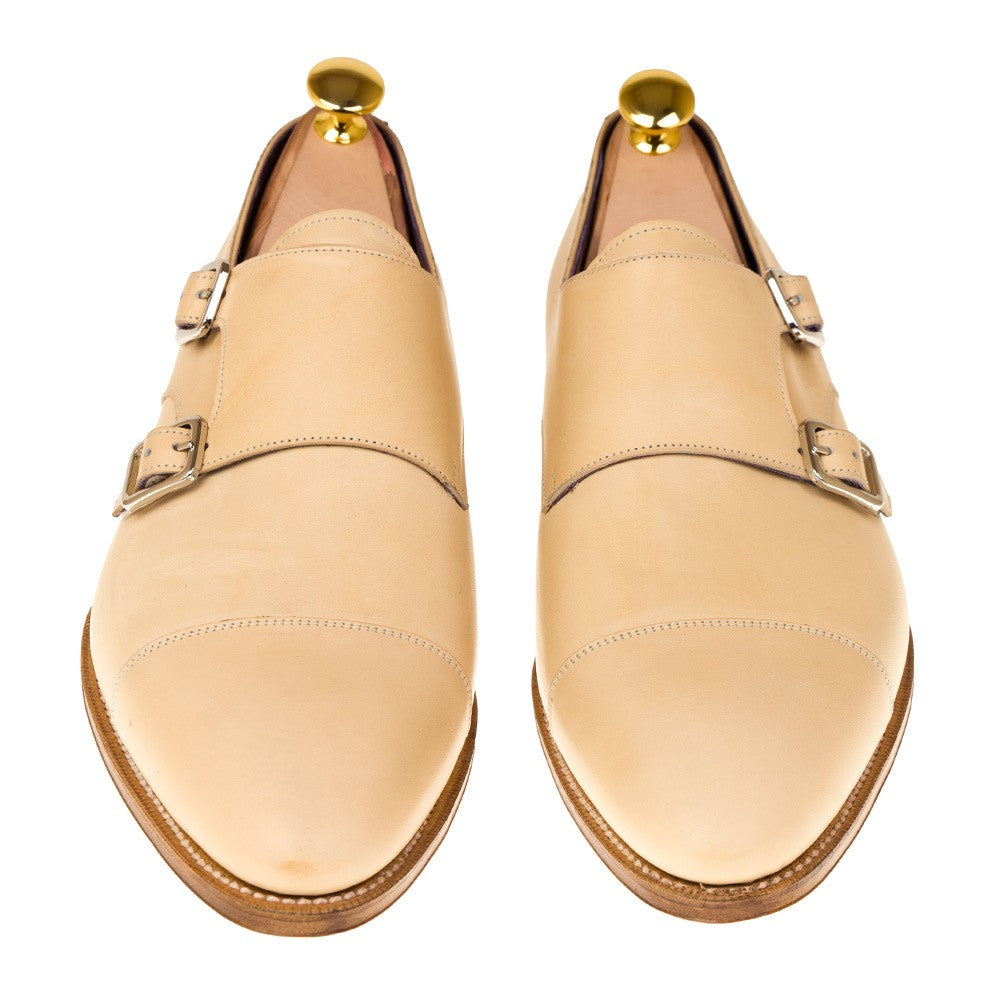 Austin Beige Suede Toecap Monkstrap