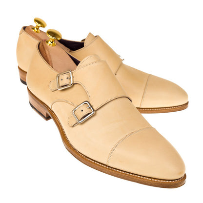 Austin Beige Suede Toecap Monkstrap