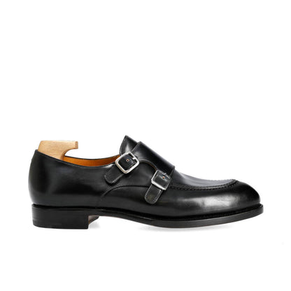 Wallace Black Double Monk Strap