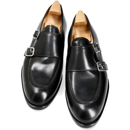 Wallace Black Double Monk Strap