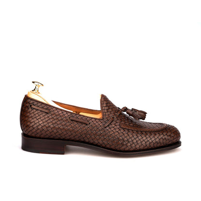 Jacob Brown Braided Tassel Loafer