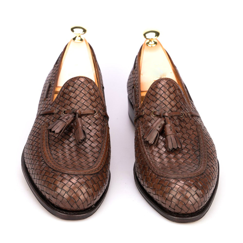 Jacob Brown Braided Tassel Loafer