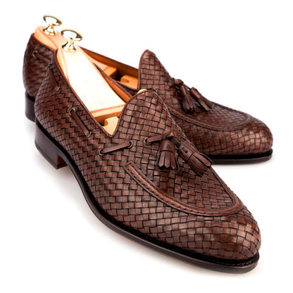 Jacob Brown Braided Tassel Loafer