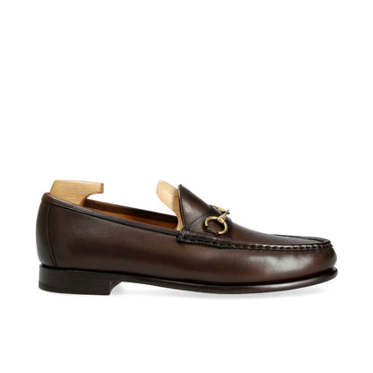 Arlo Dark Brown Horsebit Loafer