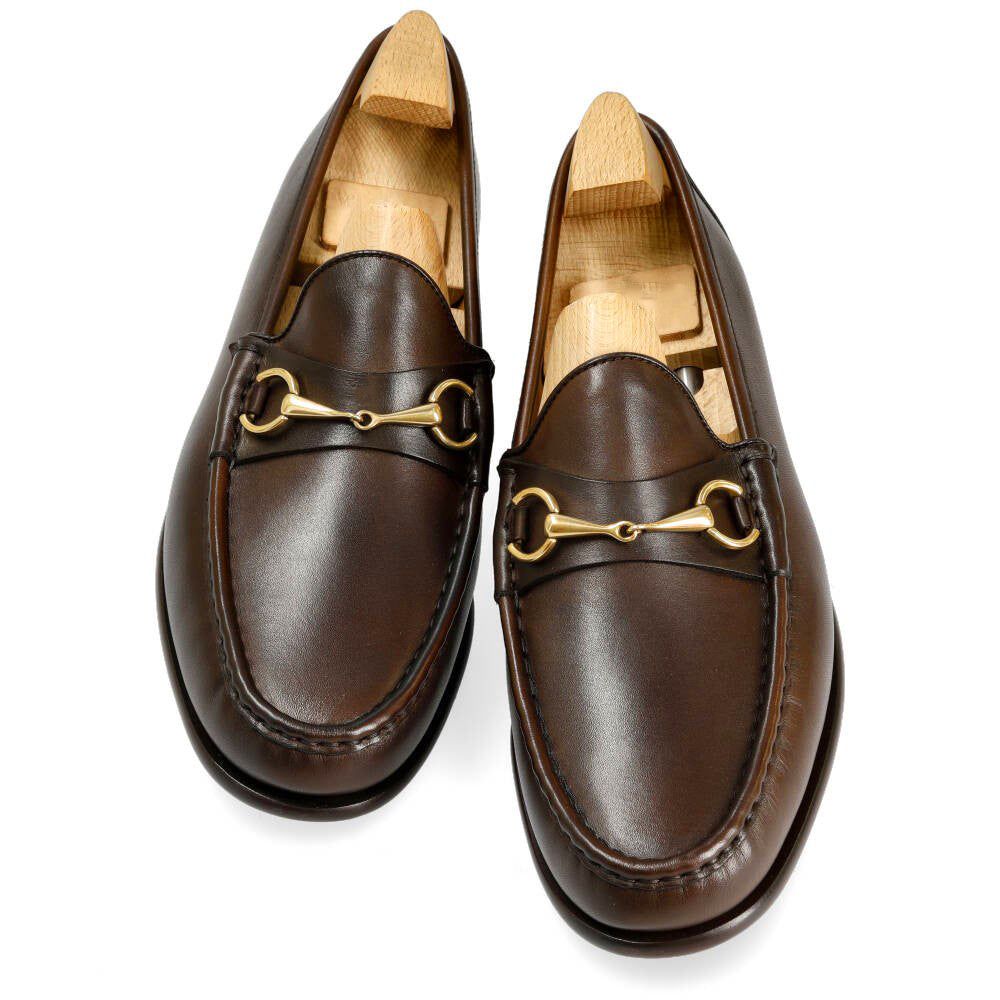 Arlo Dark Brown Horsebit Loafer