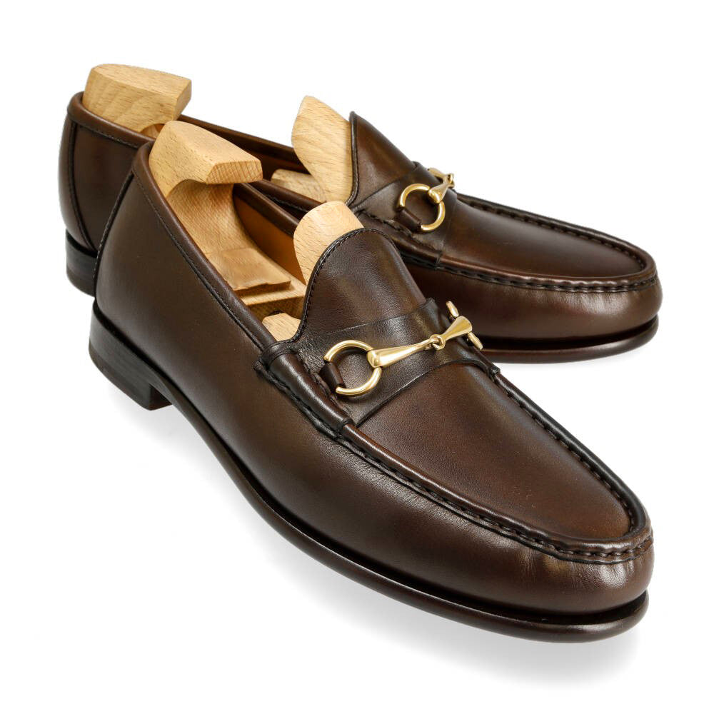 Arlo Dark Brown Horsebit Loafer