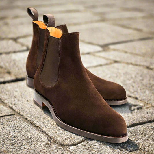 David Brown Suede Chelsea Boot