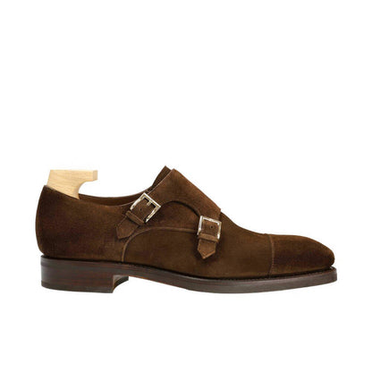 Louis Brown Suede Toecap Monkstrap