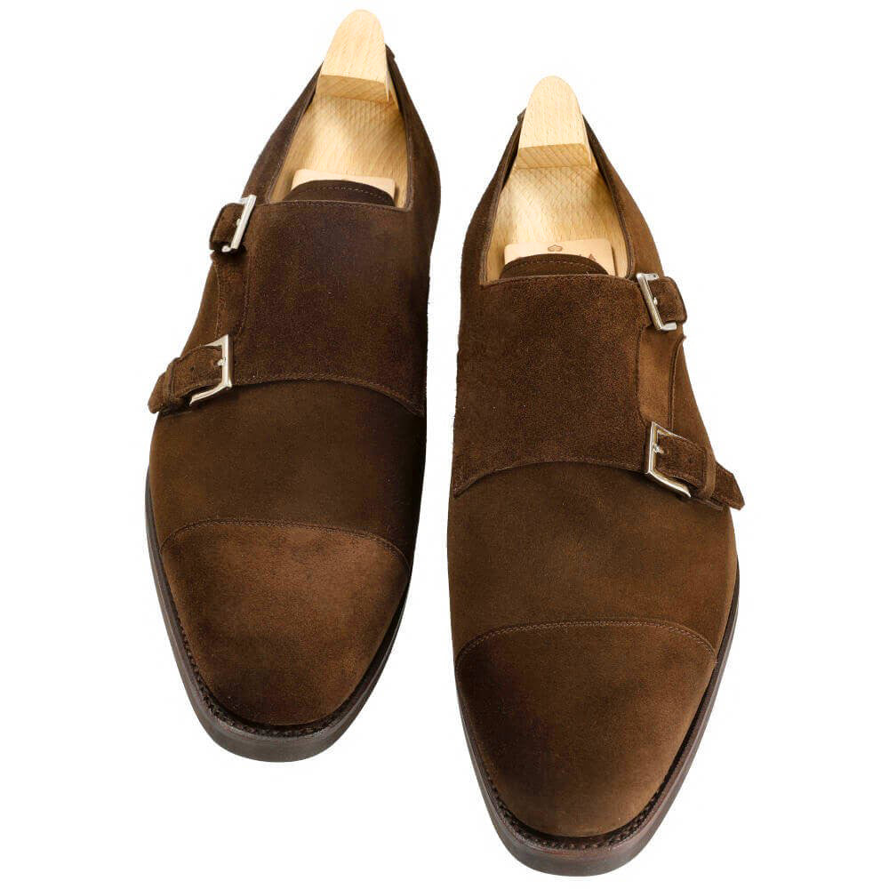 Louis Brown Suede Toecap Monkstrap