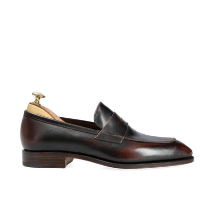 Myles Brown Patina Leather Penny Loafer