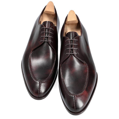 Calvin Burgundy Patina Saddle Toe Derby