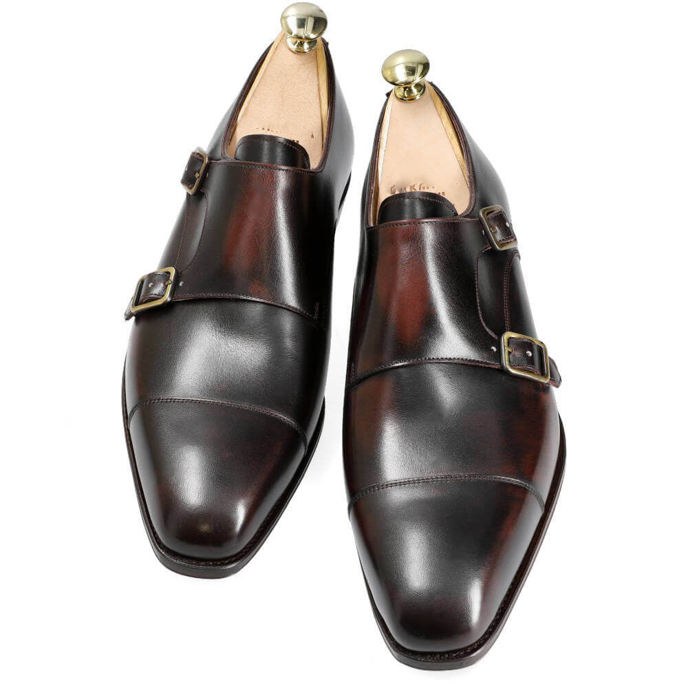 Oliver Burgundy Black Patina Monkstrap