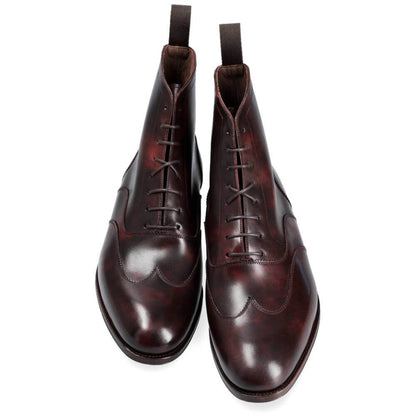 Lincoln Burgundy Patina Lace Up Boot