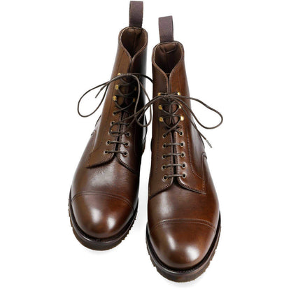 Alfred Brown Military Lace Up Boot