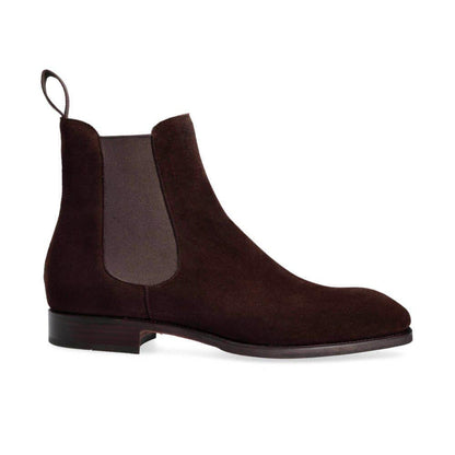 Alan Dark Brown Suede Chelsea Boot