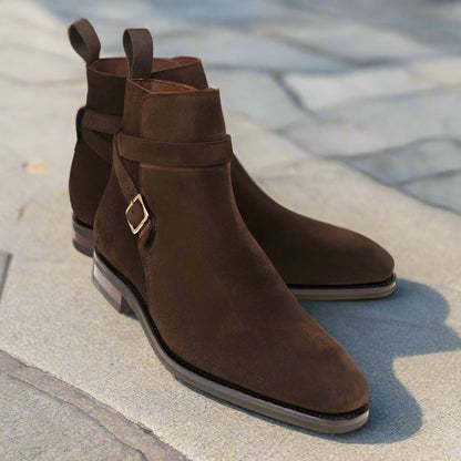 Riley Brown Suede Jodhpur Boot