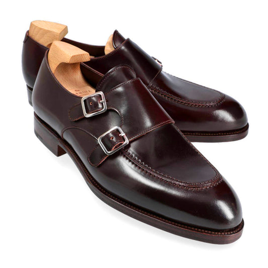 Wallace Burgundy Double Monk Strap