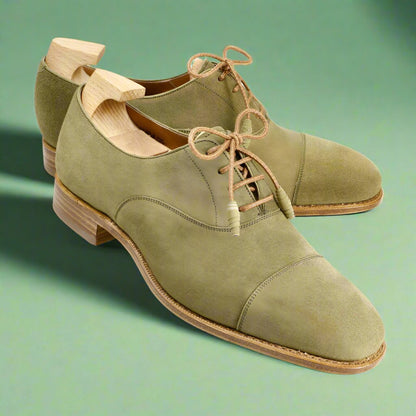 Edie Moss Green Suede Oxford for Women