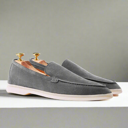 Cyrus Summer Grey Suede Loafer