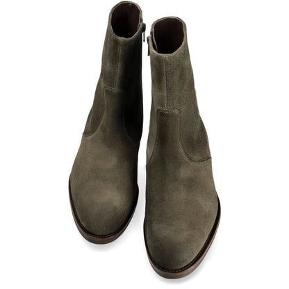 Kingston Lush Green Suede Zip Boot