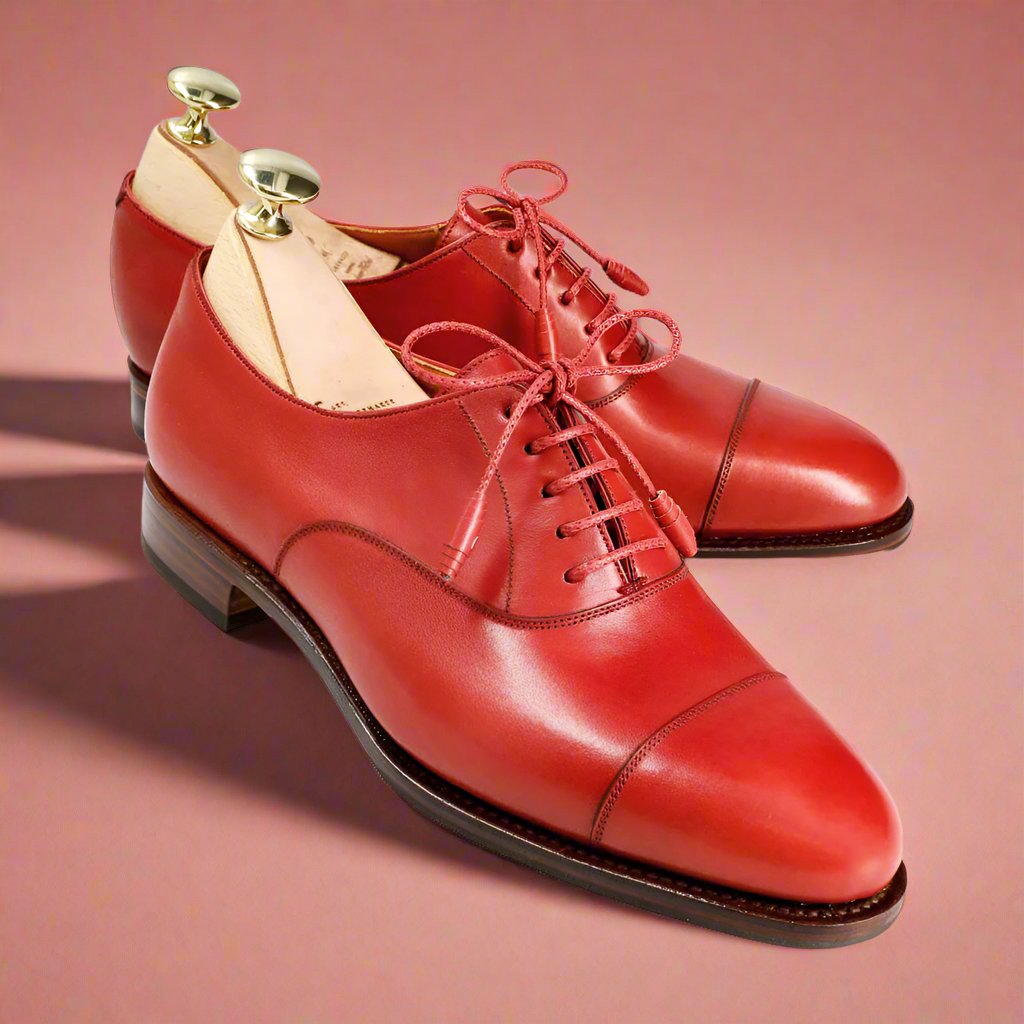 Edie Red Leather Oxford for Women