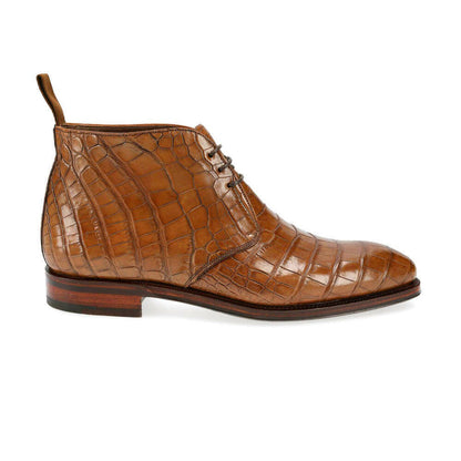 Eric Tan Alligator Print Chukka Boot