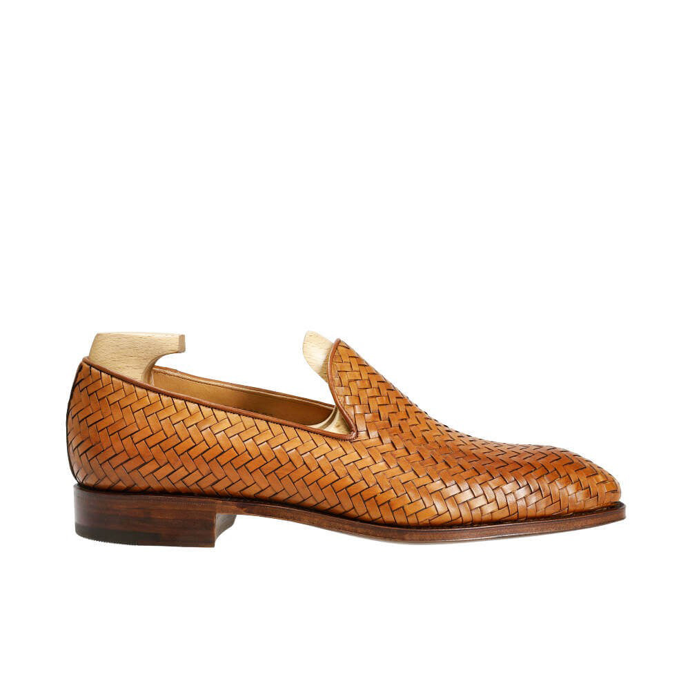 Aaron Tan Braided Slip-on Loafer