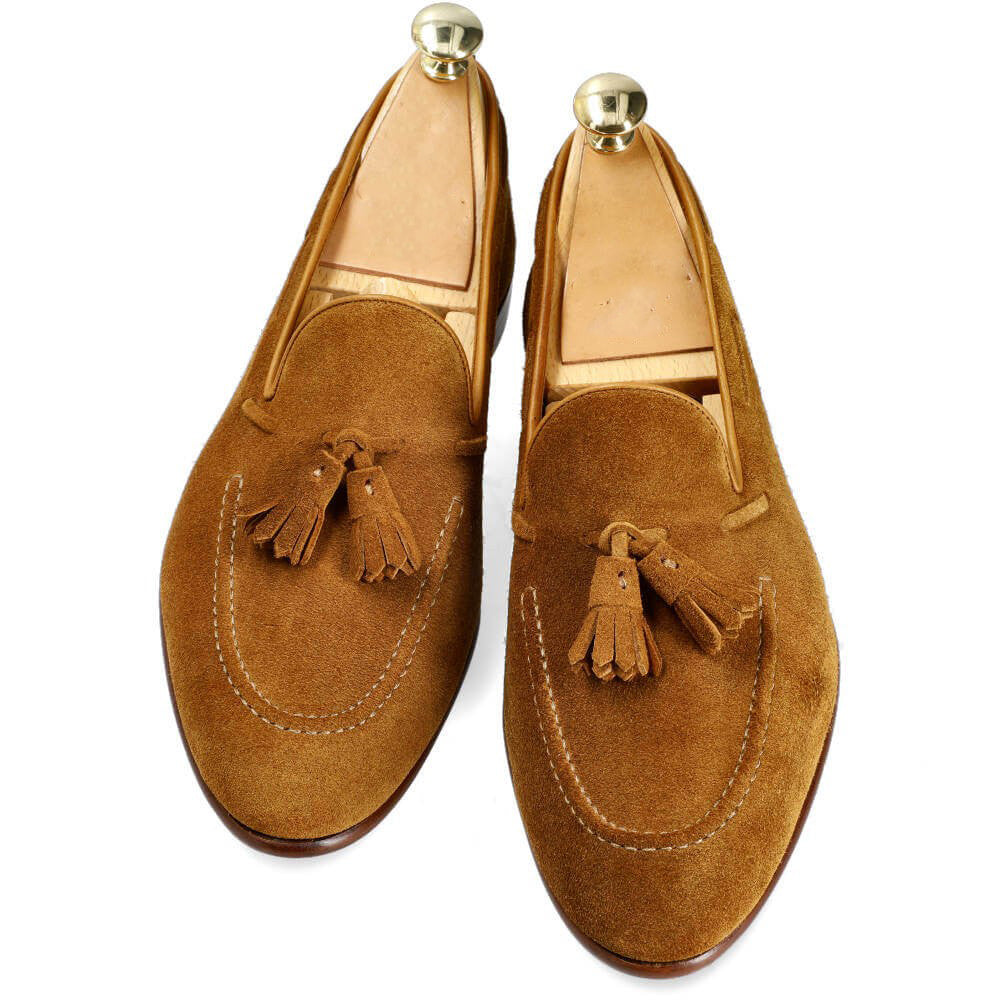 Arthur Tan Suede Tassel Loafer