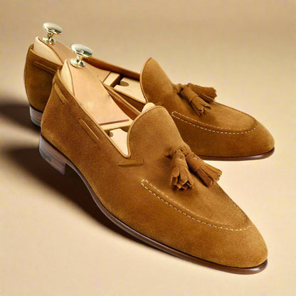 Arthur Tan Suede Tassel Loafer