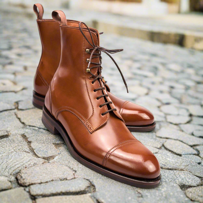 Alfred Tan Lace Up Boot