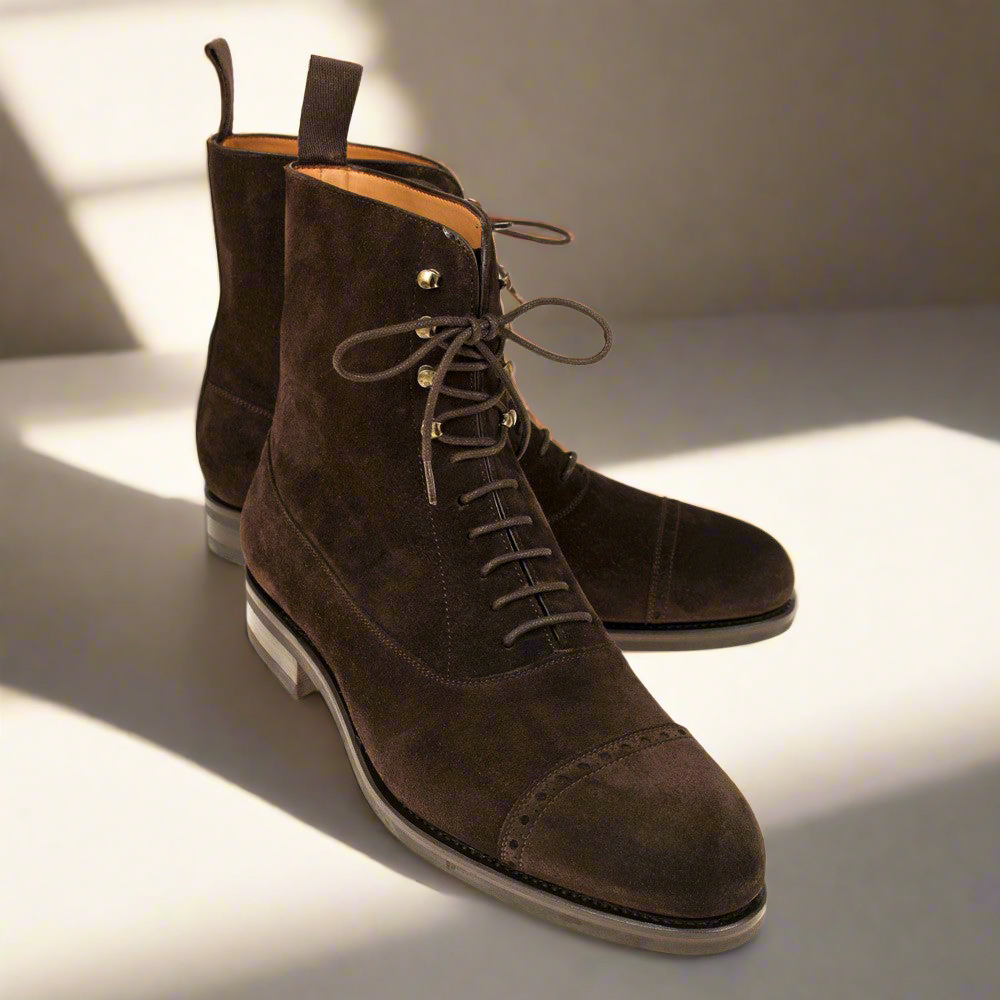 Cavan Brown Suede Lace Up Boot