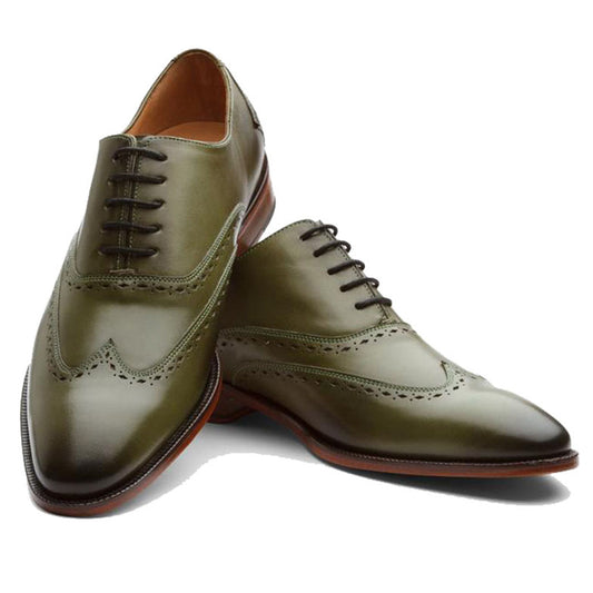 Seattle Olive Green Brogue