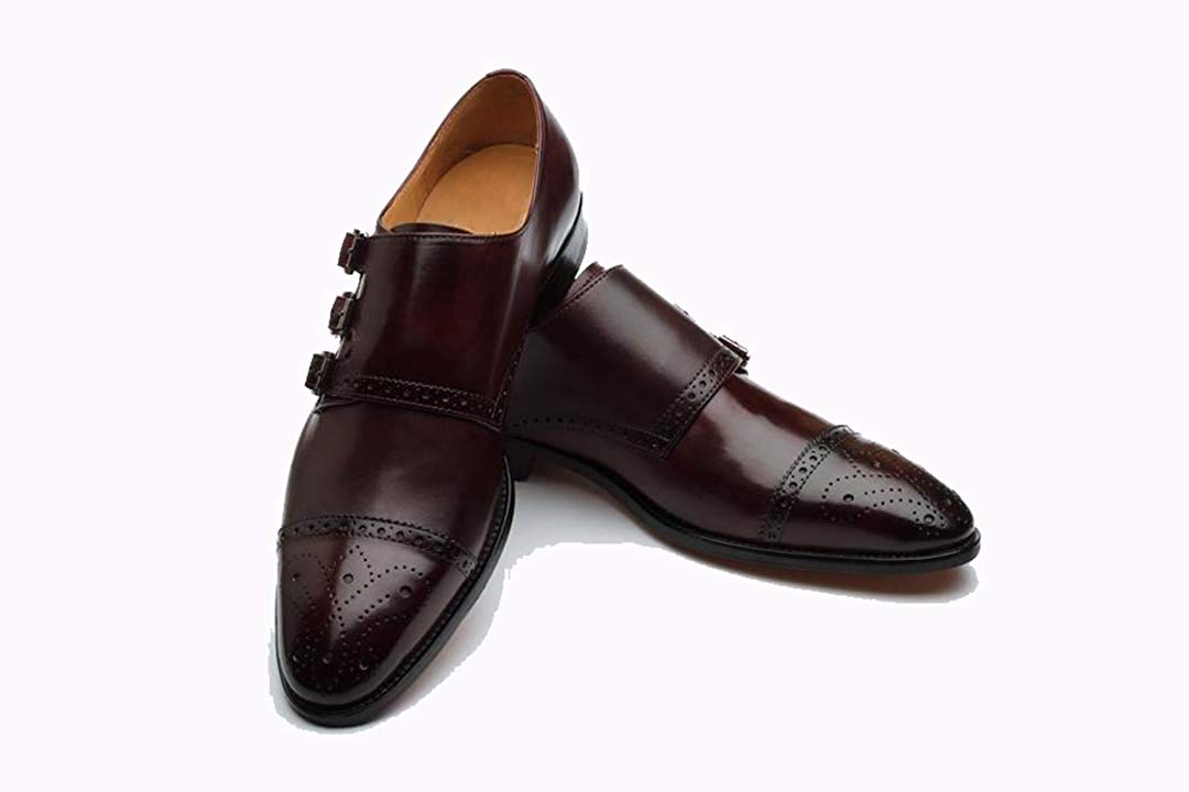 Triple monk strap on sale shoes