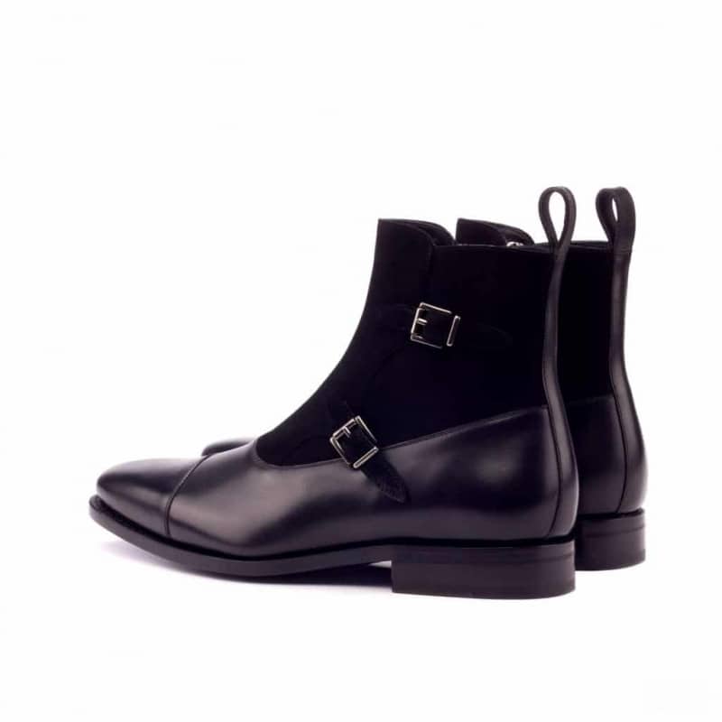 Gordon Black Leather & Suede Octavian Boot