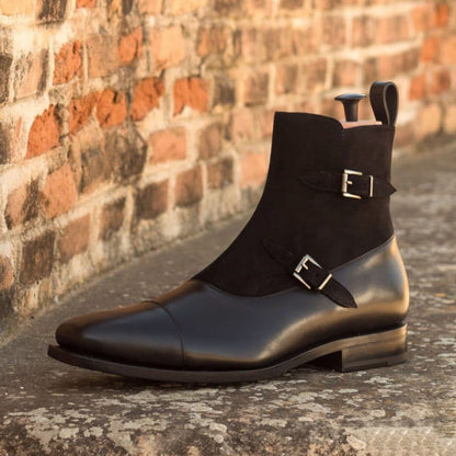 Gordon Black Leather & Suede Octavian Boot