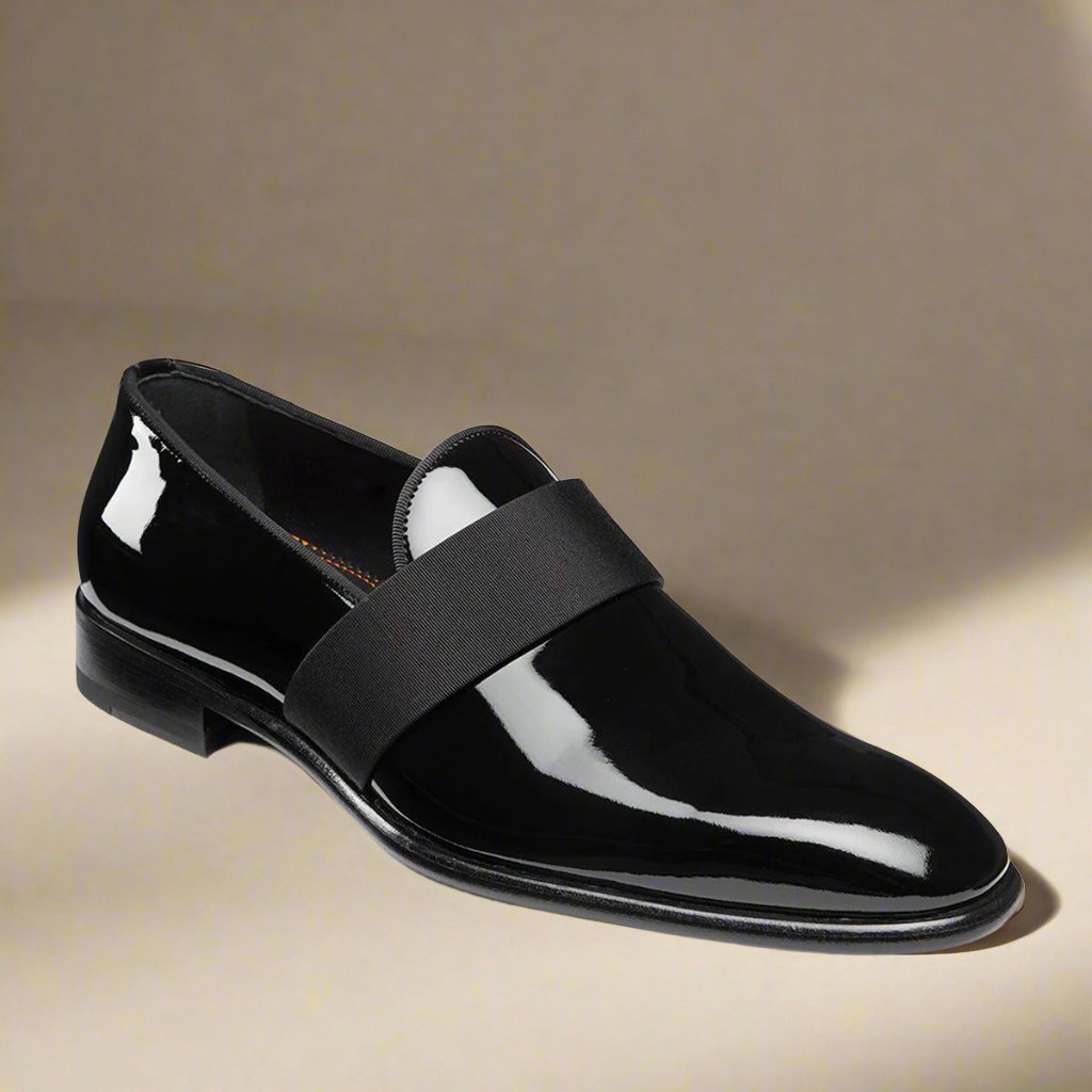 Patent leather penny loafers hot sale mens