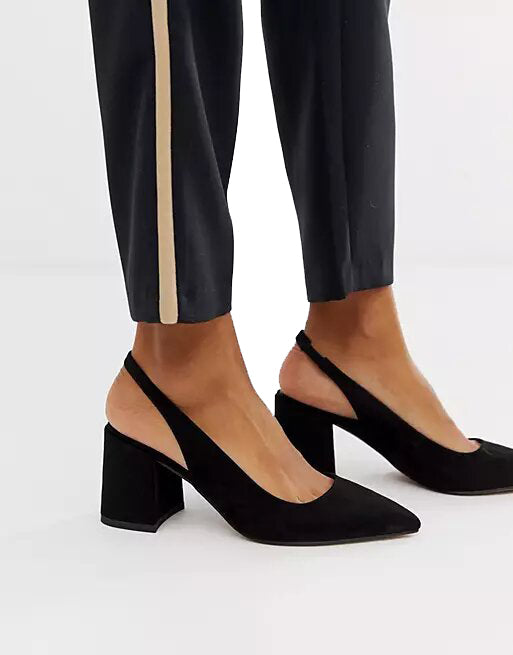Buy Funku Fashion Black Solid Block Pumps - Heels for Women 20665894 |  Myntra