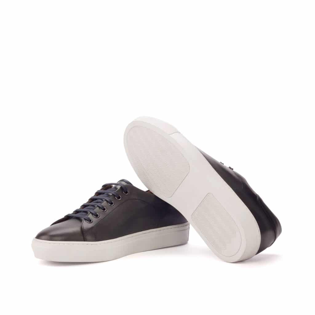 Mens black cheap low top trainers